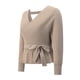 thumbnail image 5 of Txlixc Prendas de Punto de Estilo Suelto para Mujer, Jersey de Dobladillo con Volantes de Manga Larga con Cuello en V Profundo de Color Sólido Txlixc Moda, 5 of 7