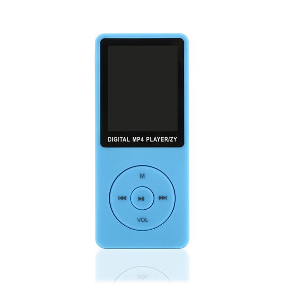 Reproductor de MP3 Reproductor de música de 32 GB Reproductor de música MP3 portátil con pantalla Tomshoo Azul