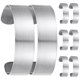 thumbnail image 1 of 8 piezas de pulseras de cuero en blanco, núcleo de acero inoxidable de 0,8 pulgadas de ancho para hacer joyas de bricolaje, pulseras de puño abierto en blanco, perfectas para personalizar pulseras de, 1 of 5