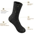 thumbnail image 4 of 5 Pairs Men's Wool Loop Socks, Winter Warm Thick Socks, Men's Outdoor Home Casual Socks fits all sizes 8-12, 4 of 9