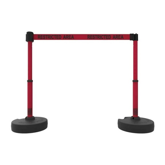 Banner Stakes PL4293 Plus Barrier Set X2 - Red - Restricted Area