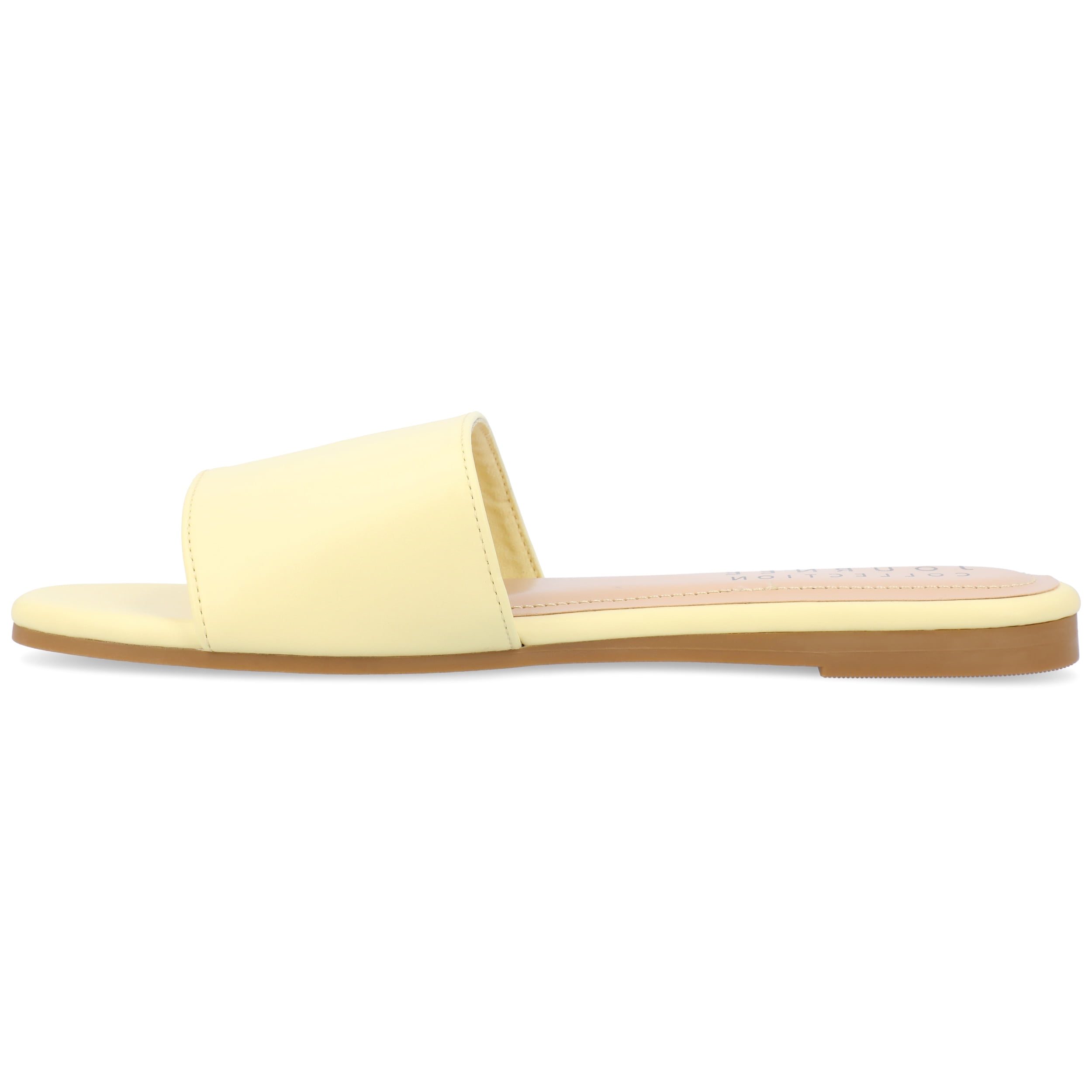 Journee Womens Kolinna Slip On Slide Flat Sandals, Widths Available
