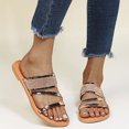 thumbnail image 2 of Samickarr Summer Sandals For Women Slippers Indoor And Outdoor Wide Women's Summer Rhinestone Slip-On Beach Open Toe Breathable Sandals Shoes, 2 of 9