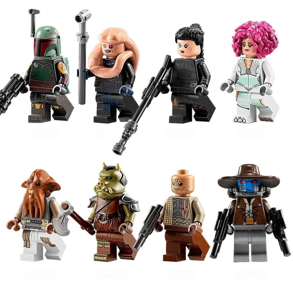 8PCS Minifigures Space Movies Building Blocks, Creative Puzzle Toys for Children Christmas Gift Birthday Present