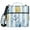 Anchor and Pineapple, variant on 3 Ring Zipper Binder with Shoulder Strap Waterproof Trapper Keeper 2 Inch D-Ring 500 Sheets Capacity Hello Cat Face