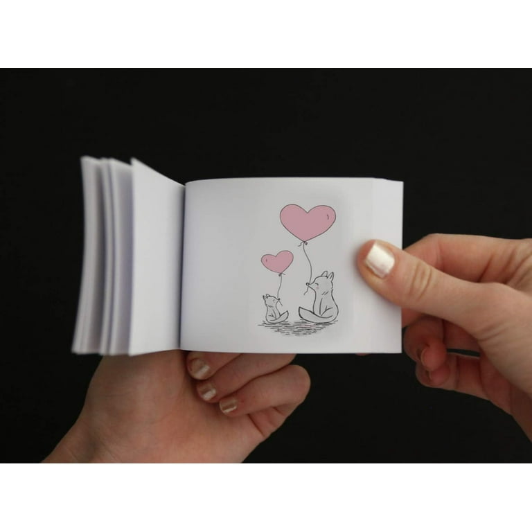 Blank Flip Book Kit with 300 Sheets Animation Paper Flipbook Binding Screws  R4J1