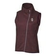 thumbnail image 2 of Women's Cutter & Buck Maroon Southern Illinois Salukis Mainsail Sweater-Knit Full-Zip Vest, 2 of 3