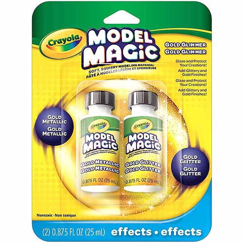 Crayola Model Magic Gold Metallic and Glitter Glaze, Modeling Clay