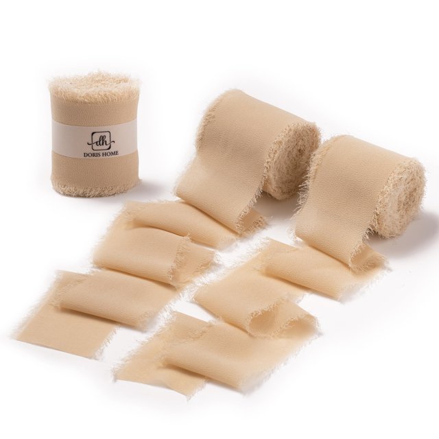 Cinta decorativa DORIS HOME Nude Chiffon 5 cm x 19 m