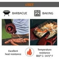 thumbnail image 3 of Gant four anti chaleur gant cheminee anti feu Resistencia resistente a 800°C 1472°F Certificación EN407 para la protección contra riesgos térmicos gants four anti chaleur barbacoa, 3 of 5
