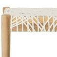 thumbnail image 4 of Pemberly Row Contemporary Leather Bench in Off White and Light Oak, 4 of 7