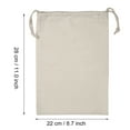 thumbnail image 3 of Sac de Rangement à Cordon en Coton Uni BOROCO pour Usage Domestique (22 * 28 Cm), 3 of 3