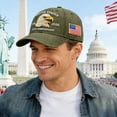 thumbnail image 2 of NIEWTR Country Hat 250th Anniversary USA Eagle Embroidered Baseball Cap for Men Women Adjustable Patriotic Hat 1776-2026 Freedom(A-AG,One Size), 2 of 5