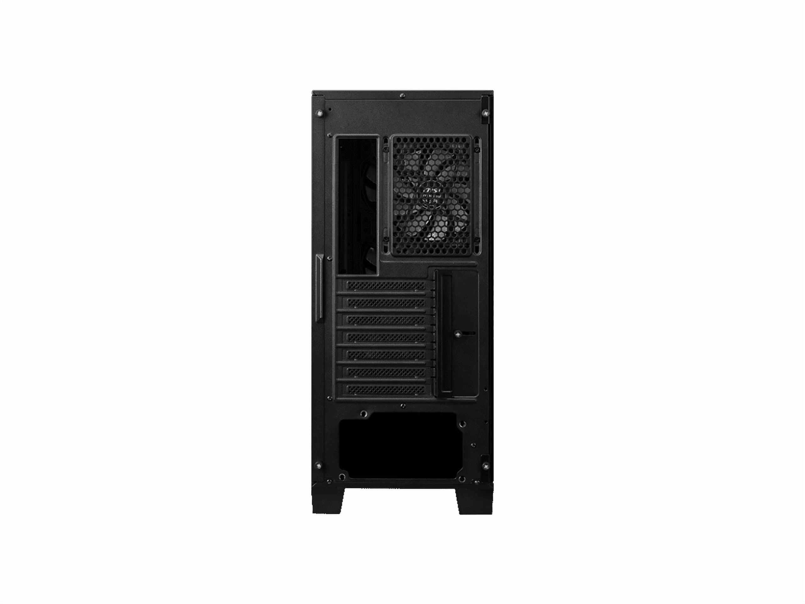 MSI MAG FORGE 321R AIRFLOW Black Computer Case, 2xUSB 3.2 Gen 1, 4x120mm ARGB Fan, ARGB Control Board, Tempered Glass Window