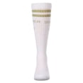 thumbnail image 6 of MeMoi Girls "Summer Of Fun" Cotton Blend Varsity-Stripe Knee High Sock - Girls - Female, 14, Black, 6 of 11