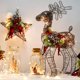 thumbnail image 2 of Christmas Elk Iron Art Pine Cones with Light LED Christmas Decorations Reindeer Shopping Mall Window Ornaments Home Desk Decor, 2 of 5
