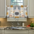 thumbnail image 2 of Yayeee Kitchen Curtains Tier Pair Light Filtering 27"x24" Rod Pocket Short Cafe Window Panel, Cute Cartoon Cat, 2 of 7