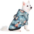 thumbnail image 2 of Goofa Sea Marine And Lighthouse Pattern Small Dog Sweater Hoodies Pet Grey Hooded Soft Fleece Sweatshirts with Pocket Fall Winter Puppy Cat Sweaters Warm Clothes-X-Small, 2 of 8