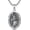 Saint Peter, variant on Santa Muerte/Saint Jude/Virgin Mary/St Benedict 925 Sterling Silver Miraculous Medal Religious Amulets Necklace Religious Protector Talisman Jewelry Gifts for Men Women