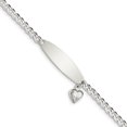 thumbnail image 1 of Argent Sterling Coeur Charme Id Bracelet Amour, 1 of 6