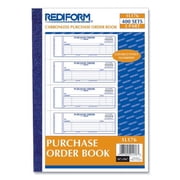 Purchase Order Book, Two-Part Carbonless, 7 X 2.75, 4/page, 400 Forms | Bundle of 2 Each