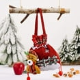 thumbnail image 5 of Christmas Gift Doll Bags, Santa Sack Drawstring Apple Bags with 3D Santa Snowman Reindeer Bear for Xmas Holiday Present (B), 5 of 6