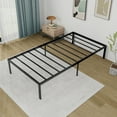 thumbnail image 6 of Costway Twin Size Bed Frame 14" Metal Platform Bed Base with Under Bed Storage Space Black, 6 of 10