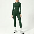 thumbnail image 6 of Women's Y2K Casual Workout 2 Piece Outfits Slim Long Sleeve Leggings Soft Stretchy Tracksuit Streetwear, 6 of 6