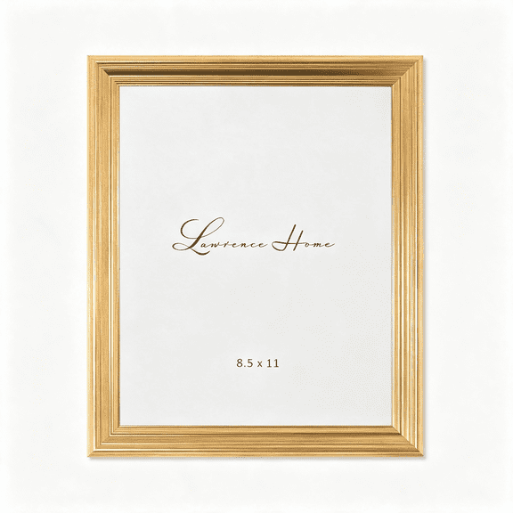 XIBUFE 8.5X11 Burnished Gold Picture Frame (536281) 8.5X11 Picture Frame