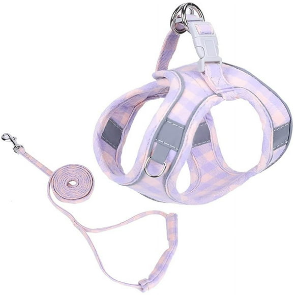 Puppy harness, cat harness and leash for walking escape proof, small dog harness and leash set