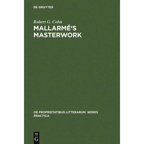 de Proprietatibus Litterarum. Series Pra Mallarmé's Masterwork: New Findings, Book 1, (Hardcover)