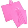 thumbnail image 4 of Gongc 2 pcs Adult Rain Ponchos Reusable Rain Ponchos Portable Raincoat with Hoods for Outdoor, 4 of 5
