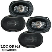 (Set of 2) BLAUPUNKT GTX695 6" x 9" 5-Way Coaxial Car Speakers 750 Watts 4 Ohm