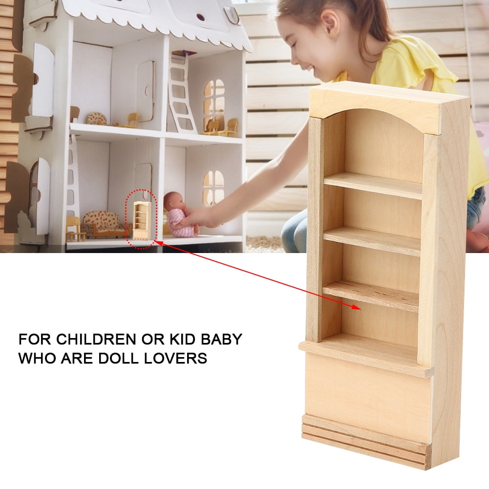 Petit Meuble Miniature en Bois Durable, Mini Meubles de Maison de Poupée, Maison de Poupée pour Enfants 1:12 Maison de Poupée Filles