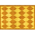 thumbnail image 1 of Ahgly Company Machine Washable Indoor Rectangle Abstract Yellow Contemporary Area Rugs, 8' x 10', 1 of 4