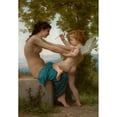 thumbnail image 3 of Bouguereau, William-Adolphe 18x24 Black Modern Framed Museum Art Print Titled - A Young Girl Defending Herself against Eros, 3 of 5