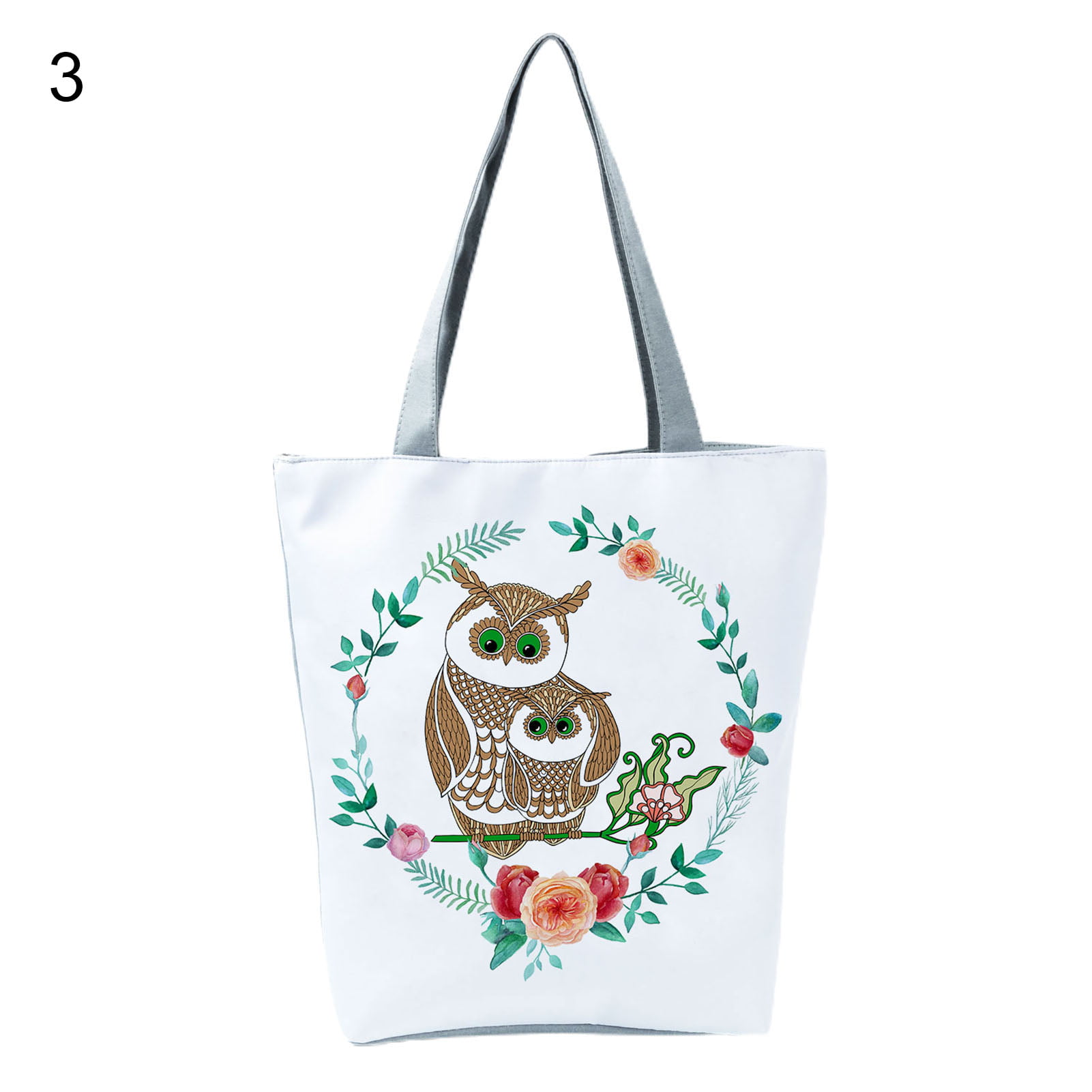 Cute Shopping Bag Owl Folding Tote Bag Reusable Portable Handbag Travel Gift 