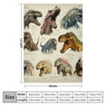 thumbnail image 4 of Shangniulu Dinosaur Blanket - 50x60 Inch Flannel Blanket Home Decor Sofa Blanket - Adorable Dinosaur Blanket for Boy or Girl, 4 of 6