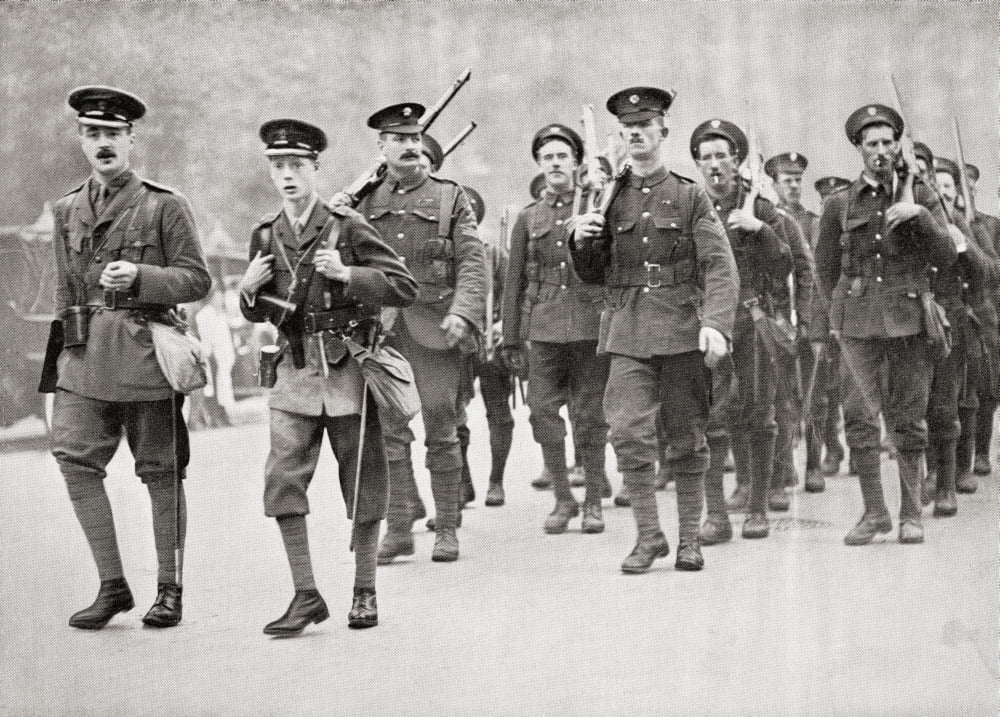 The Prince Of Wales Later King Edward Viii Leading His Company Of Grenadier Guards In Full Service Kit On A Route March Edward Viii Edward Albert Christian George Andrew Patrick David Later The Duke O