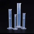 thumbnail image 1 of 4 Uds hilo azul claro 10ml 25ml 50ml 100ml cilindro graduado de plástico para medir líquidos, herramientas químicas de cocina JM, 1 of 5
