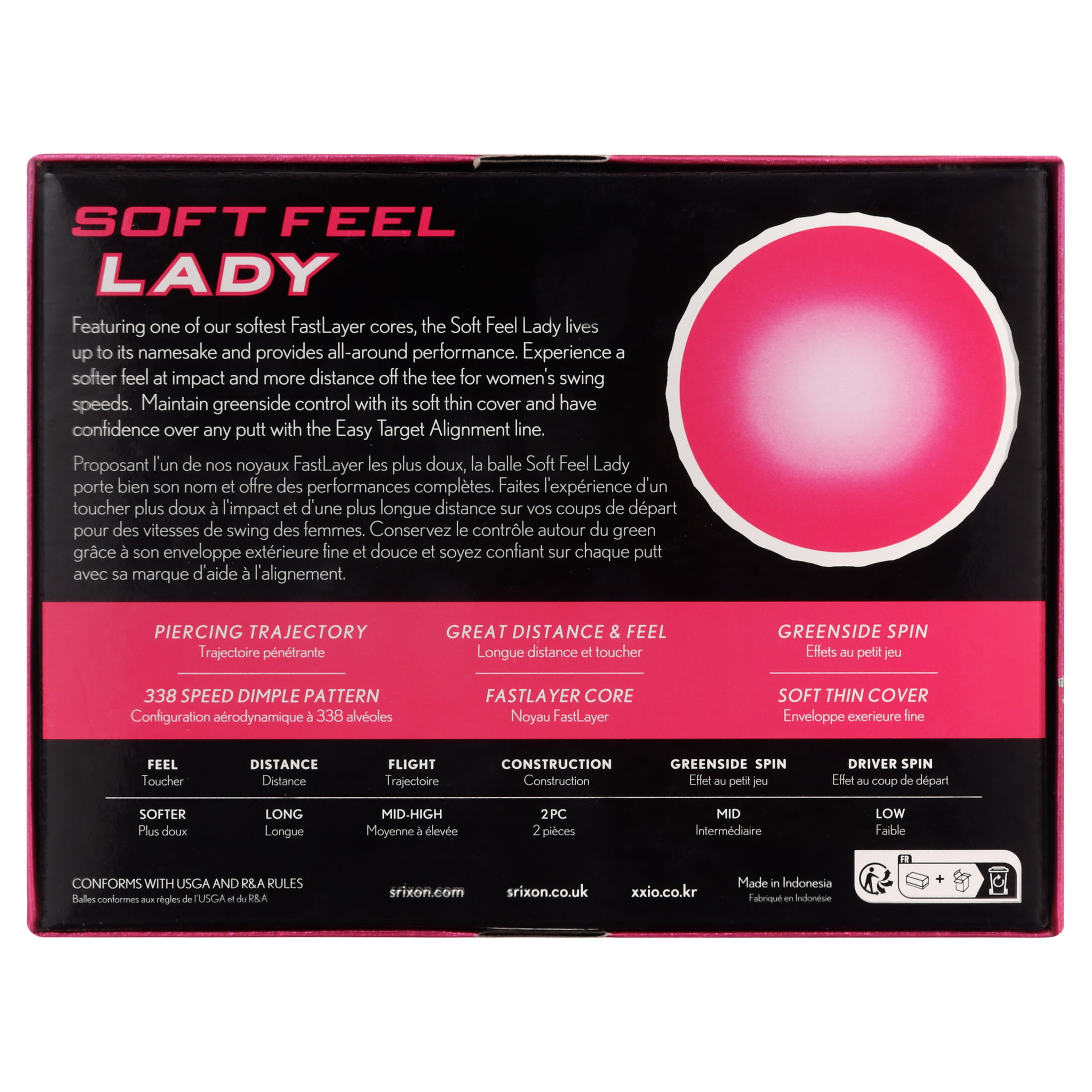 Srixon Soft Feel Lady 5箱セット Srixon Soft Feel Lady 8 Pink Dozen - Walmart.com