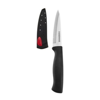 Farberware Edgekeeper Classic 3.5-inch Paring  with Black Self-Sharpening Sleeve and Handle