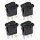 thumbnail image 5 of Interruptor Inteligente Interruptor 12 V balancín iluminado impermeable DC 20 A para barco coche verde 4 piezas Likrtyny  Para estrenar, 5 of 5