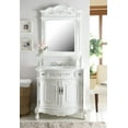thumbnail image 3 of Benton Collection 36" Classic Antique White Bathroom Vanity with White Marble Top, 3 of 6