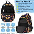 thumbnail image 5 of Herdesigns Butterflies Large Backpack Set with Lunch Box Lightweight Water Resistant Travel Laptop Backpacks Casual Daypacks for Women Men, 5 of 8