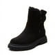 thumbnail image 3 of Botas de nieve para mujer, de invierno, con forro polar grueso, cálidas, antideslizantes, a la moda, de suela gruesa, cortas, combinables, con punta redonda, zapatos de algodón, 3 of 6