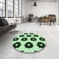 thumbnail image 4 of Ahgly Tapis Rectangulaire Lavable en Machine Intérieur Transitionnel Vert Forêt Foncé, 5 Pieds x 8 Pieds, 4 of 7