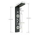 thumbnail image 5 of Senlesen Stainless Steel Shower Panel Massage Body Rain&Waterfall Head Black, 5 of 11