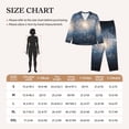 thumbnail image 4 of Honeii The Galaxy print Women's Pajama Sets Long Sleeve Button Down Sleepwear Nightwear Soft Pjs Lounge Sets-Medium, 4 of 7