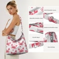 thumbnail image 5 of Canvas Crossbody Bag for Fashionistas Aesthetic Cute Marine Adorable Crab Shopping Bag for School Commuting, 5 of 5